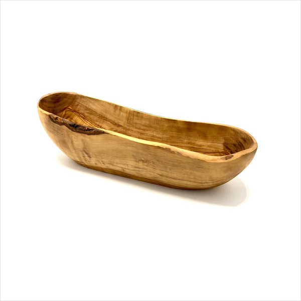 Brotschale RUSTIKAL aus Olivenholz (L25-34cm)