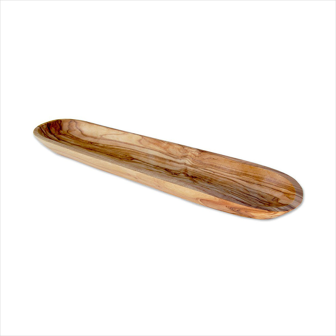 Servierschale aus Olivenholz (L30cm)