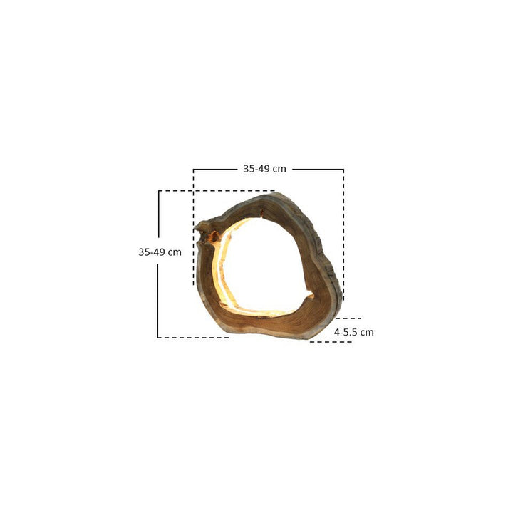 Tischleuchte PORTAL - LED Deko Lampe - Treibholz Natur