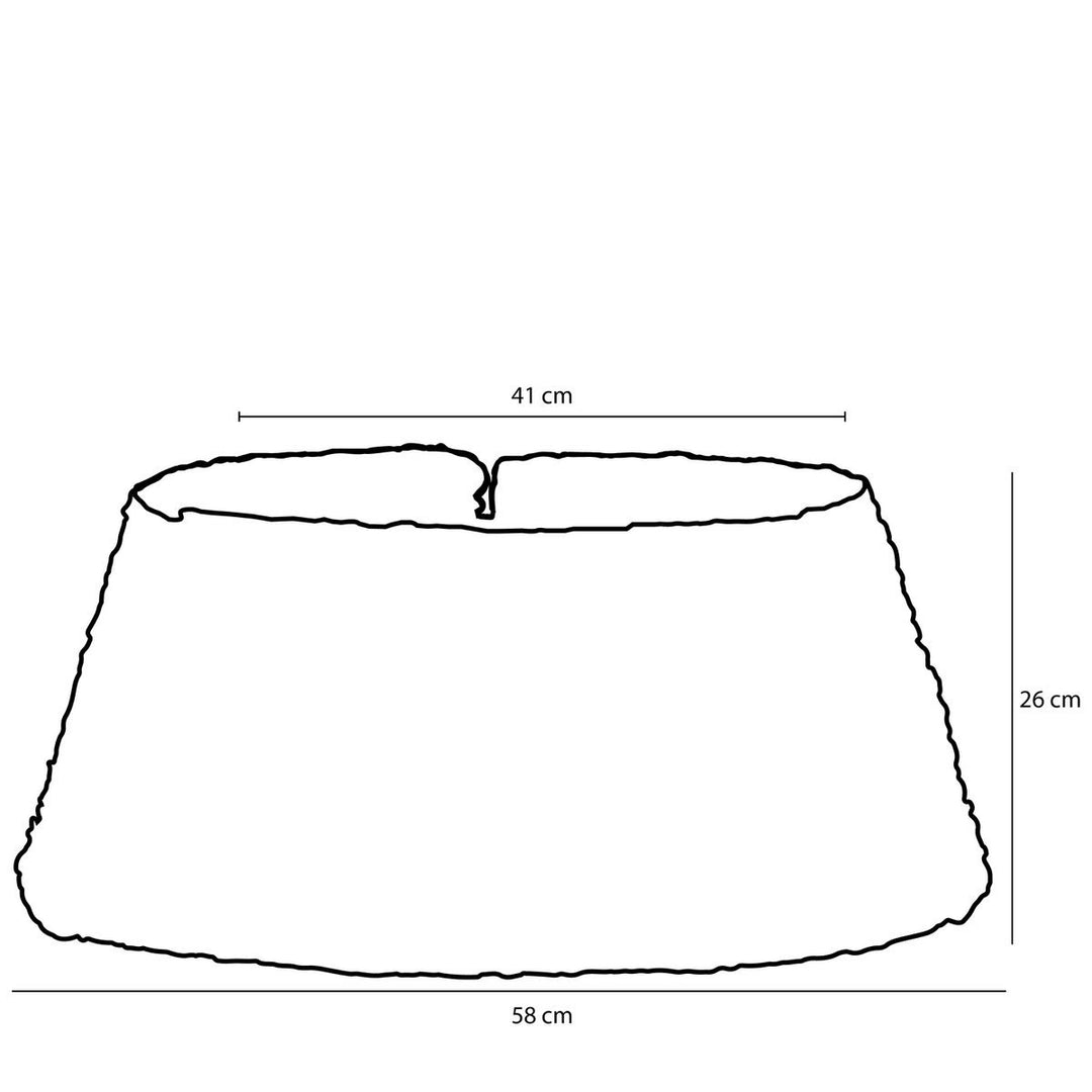 Weihnachtsbaum Korb faltbar - H26 x Ø58 cm - Seegras - natürlich braun