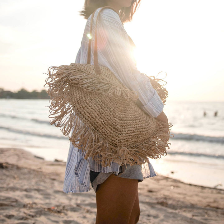 Schultertasche SUMBAWA - Strandtasche - Einkaufstasche - Boho Handtasche