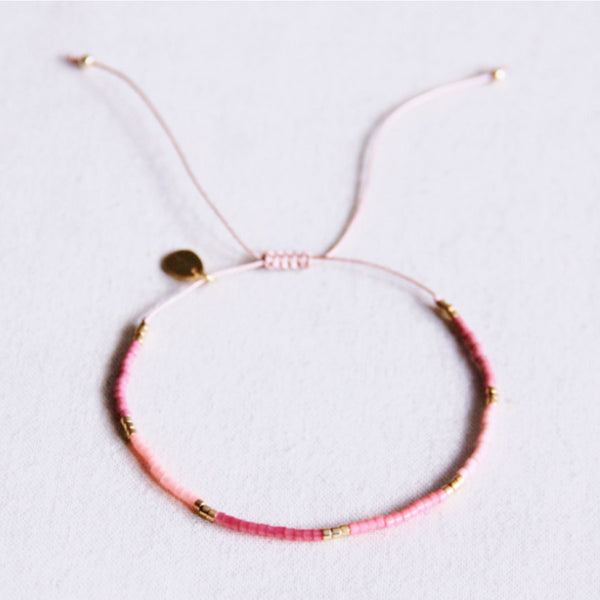 Armband - Miyuki - Colorblock Pink