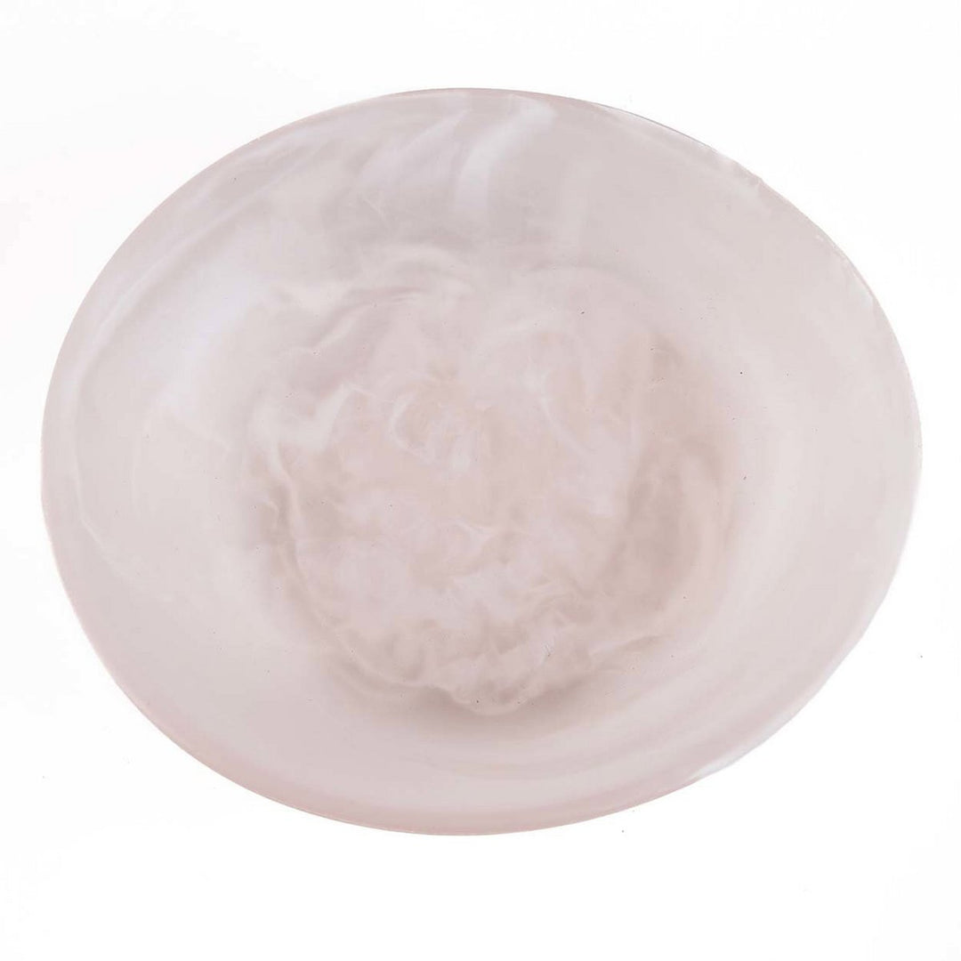 RESIN ORGANIC BOWL - Rosa Weiß M