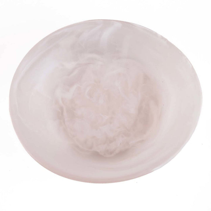 RESIN ORGANIC BOWL - Rosa Weiß M