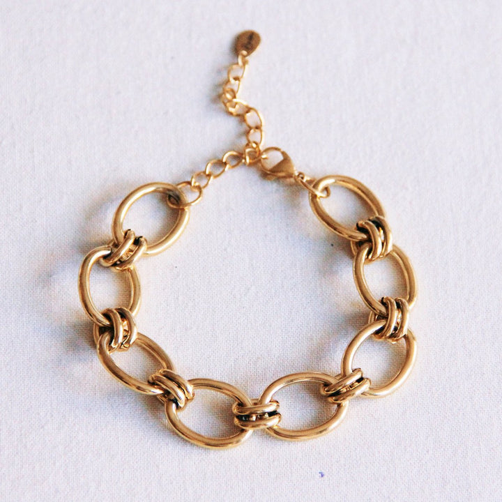 Armband - Kettenglieder OVAL Big - Gold