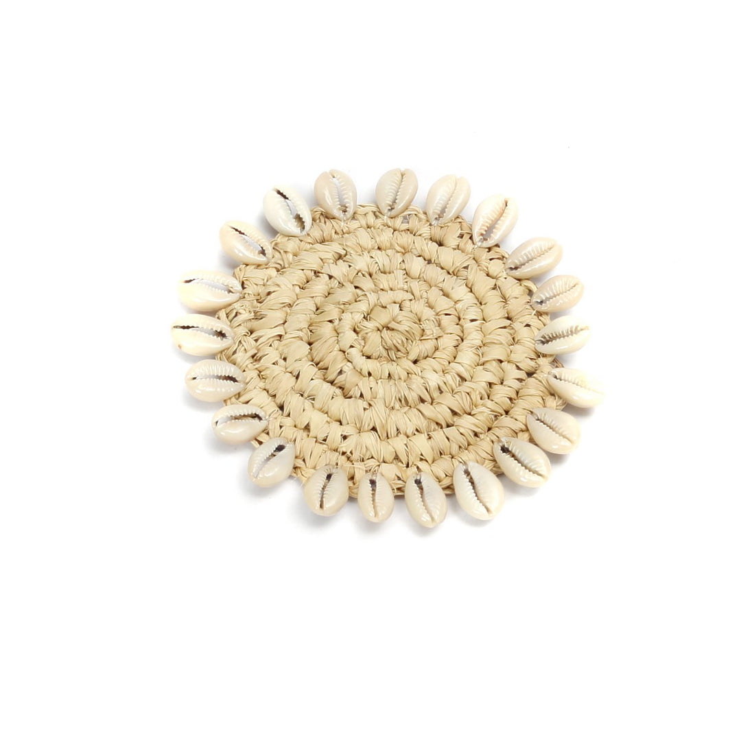RAFFIA SHELL Untersetzer - Tischset - Platzset - Tischdeko