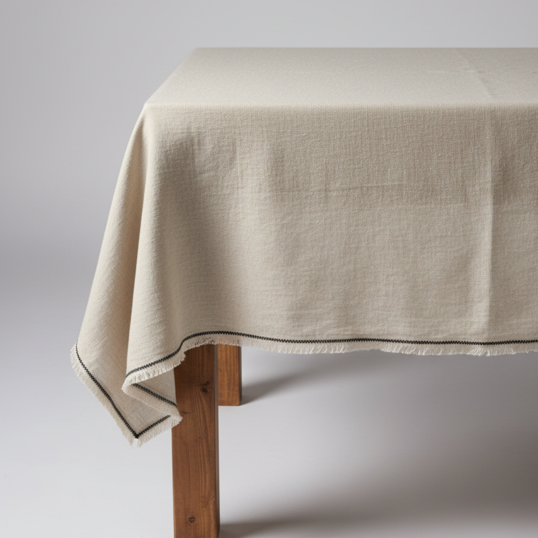 TUSCANY Tischdecke - Leinen Natur 150x250
