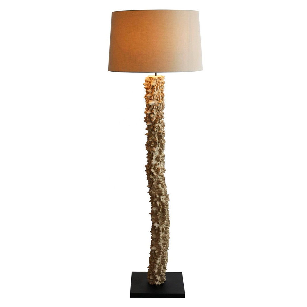 Stehleuchte PANDORA - Deko Lampe - Leinen/Treibholz Natur 150cm
