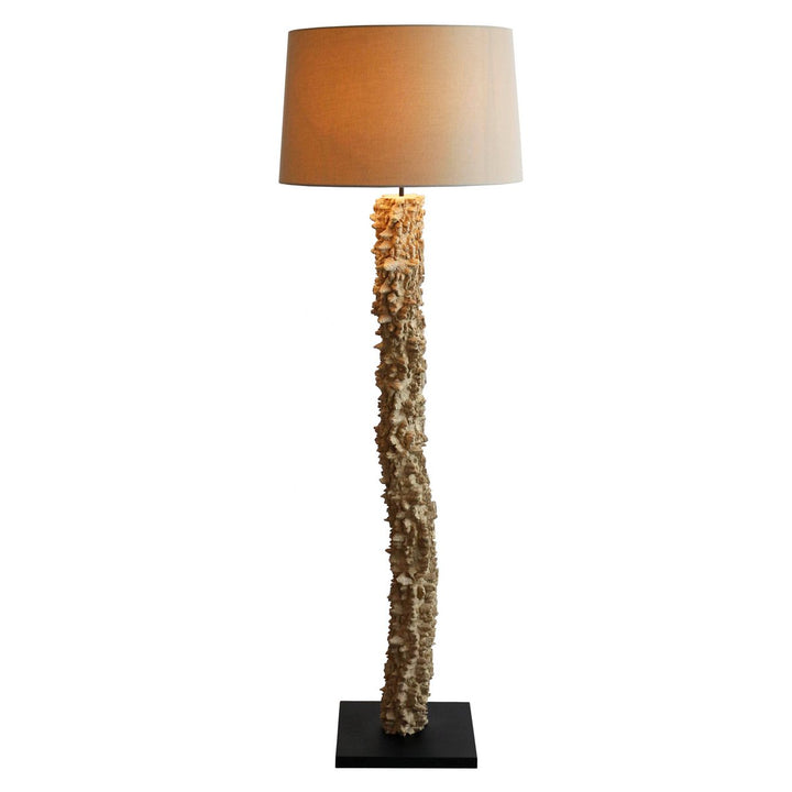 Stehleuchte PANDORA - Deko Lampe - Leinen/Treibholz Natur 150cm