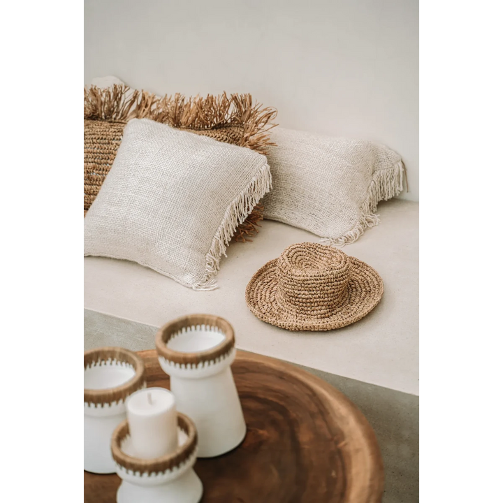 OH MY GEE Kissenbezug - Baumwolle Creme 40x40
