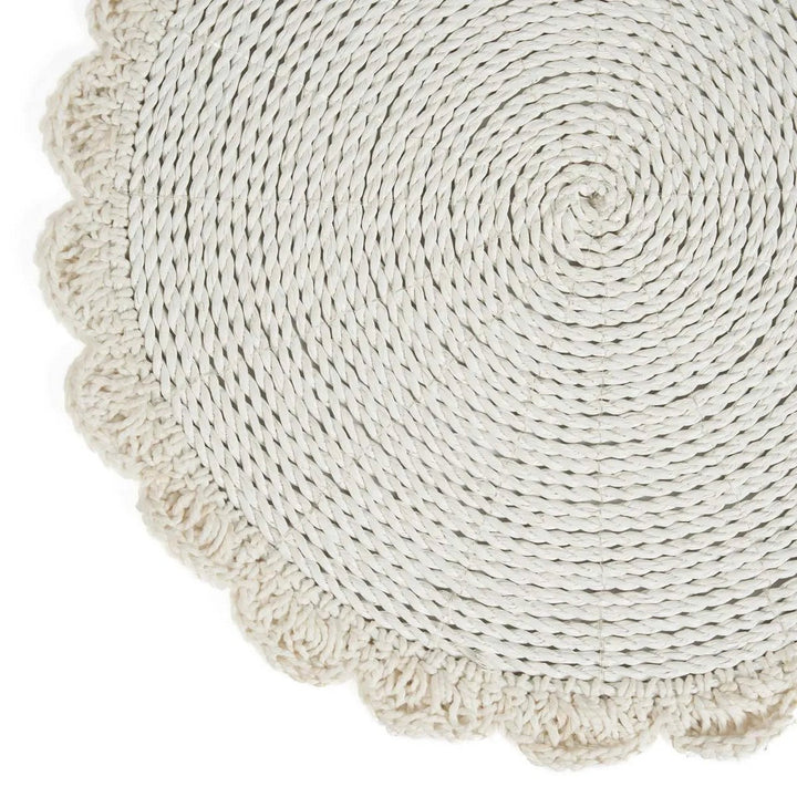 Das Makramee-Tischset „Hochzeit“ – Natur