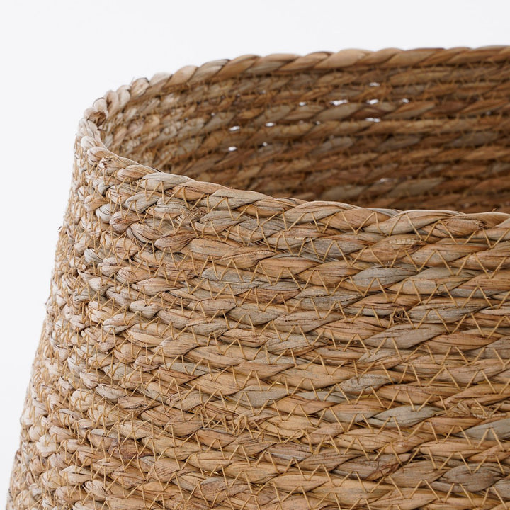 Ständerabdeckung - Weihnachtsbaum Korb - Seegras - Gold - Ø50cm