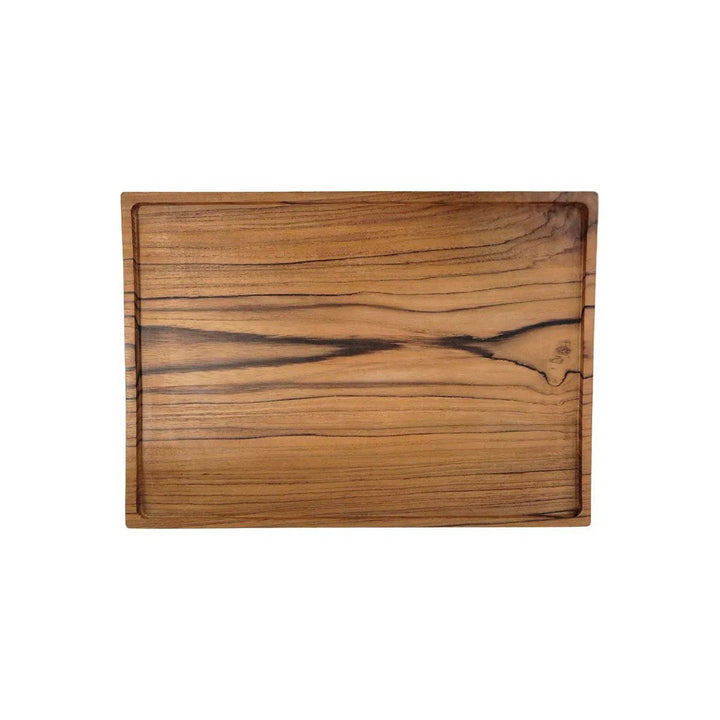 TEAK SQUARE Servierplatte - Servierbrett - Dekotablett