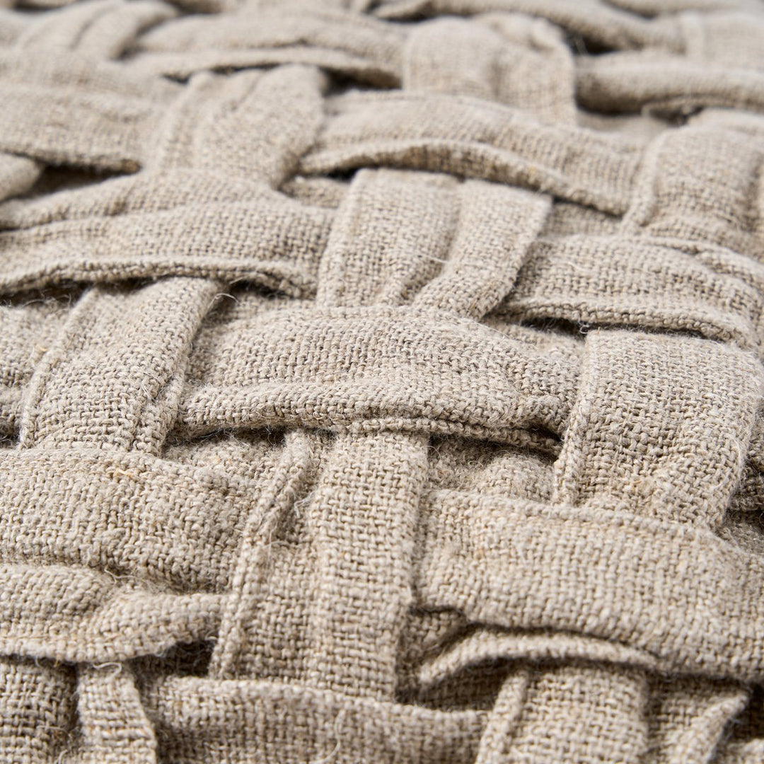 LINEN CROSIER Kissenbezug - Leinen Natur 50x50