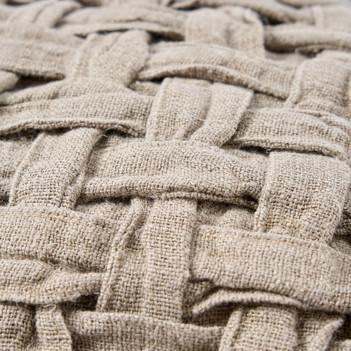 LINEN CROSIER Kissenbezug - Leinen Natur 50x50