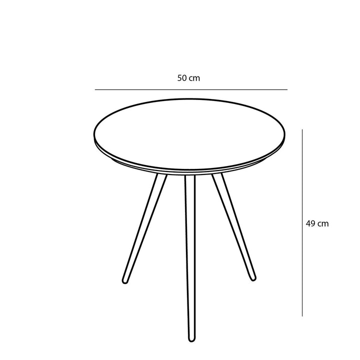 Jailey Beistelltisch – 2er-Set – Recyceltes Holz – Braun