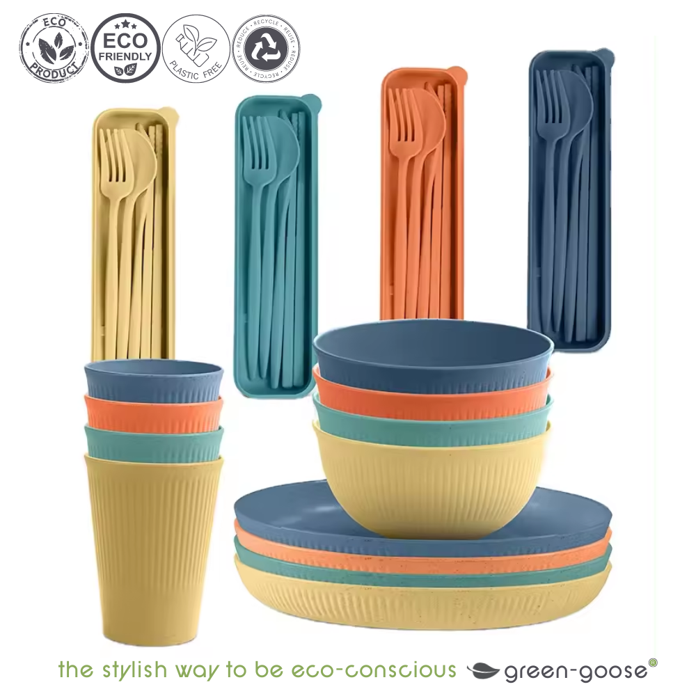 BIO Geschirr 28er-Set - Picknick-Set