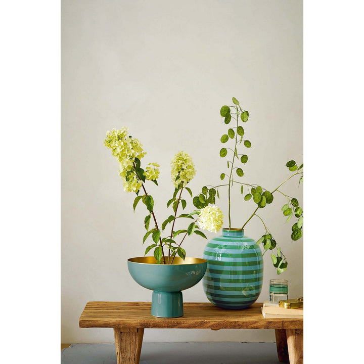 Dekoschale High Tray Metal LIGHT BLUE 30cm
