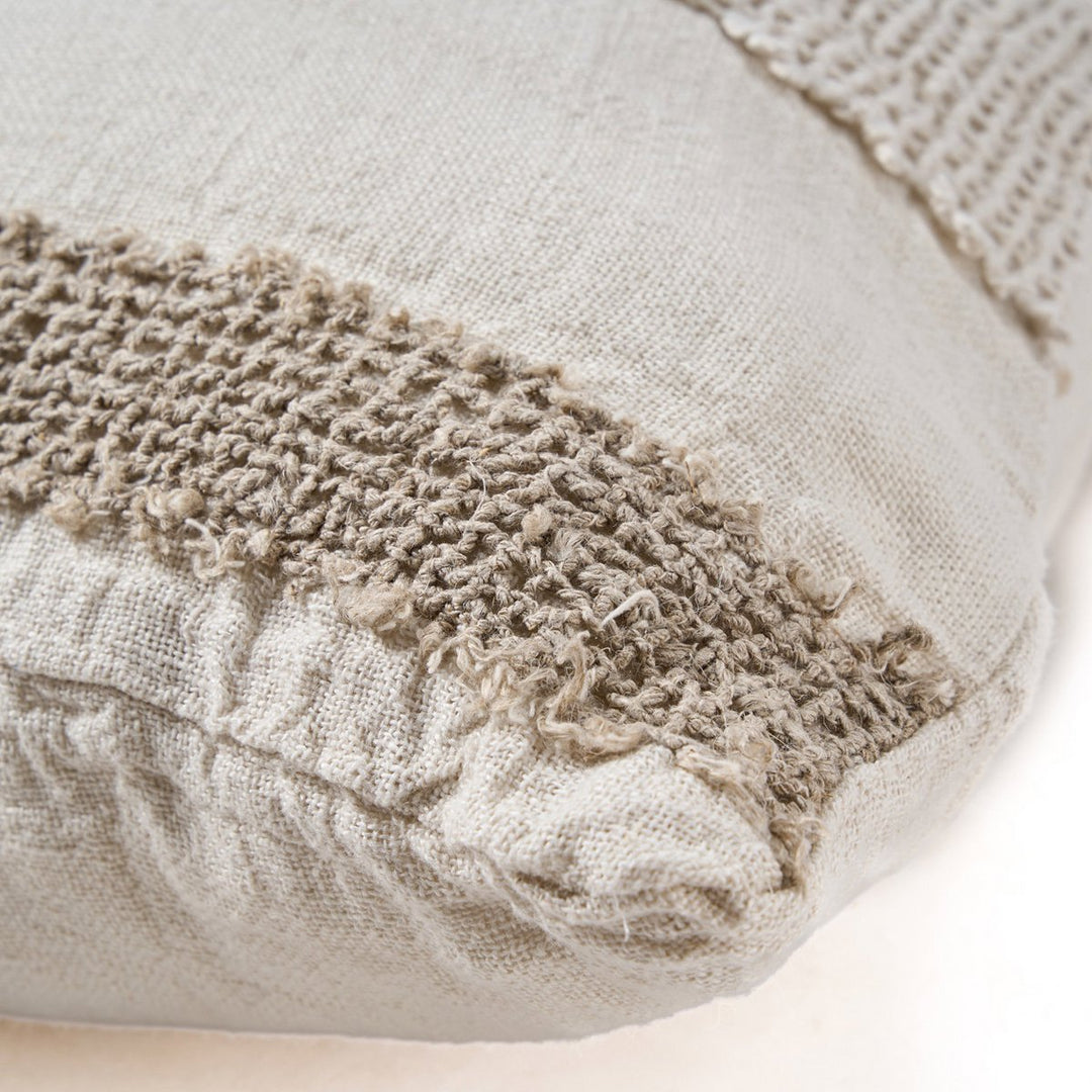 LINEN THREADS Kissenbezug - Leinen Natur 50x50