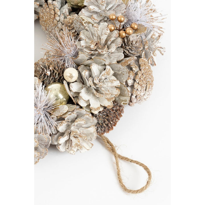 Kranz "Hanley" - Weihnachtsdeko mit Kiefernzapfen - Ø34cm