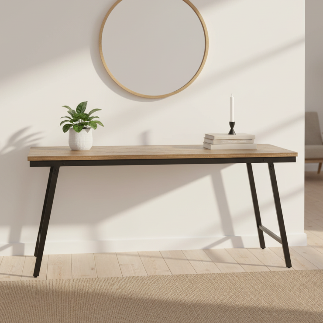 HERRINGBONE Konsole - Dekotisch Teakholz