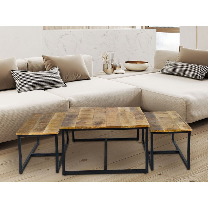 Couchtisch - Beistelltisch ONTARIO - Satztisch - 3er-Set