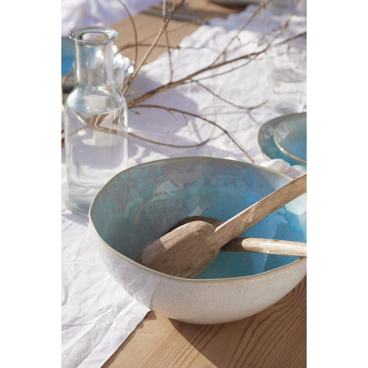 Servierschale Eivissa, Casafina SEABLUE - 2er Set - Keramikschale in Meeresoptik | Dekorative Schale für Küche & Tisch