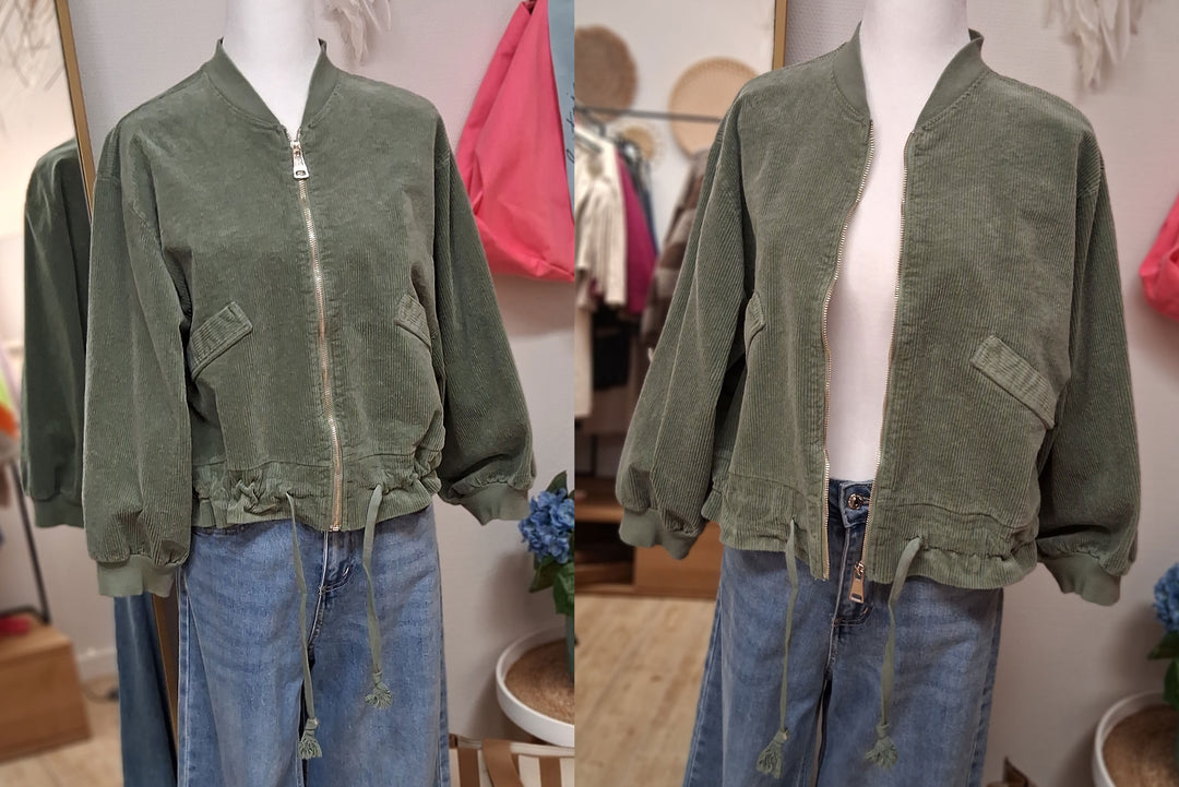 Jacke - leichter Blouson - Cord - 3 Farben