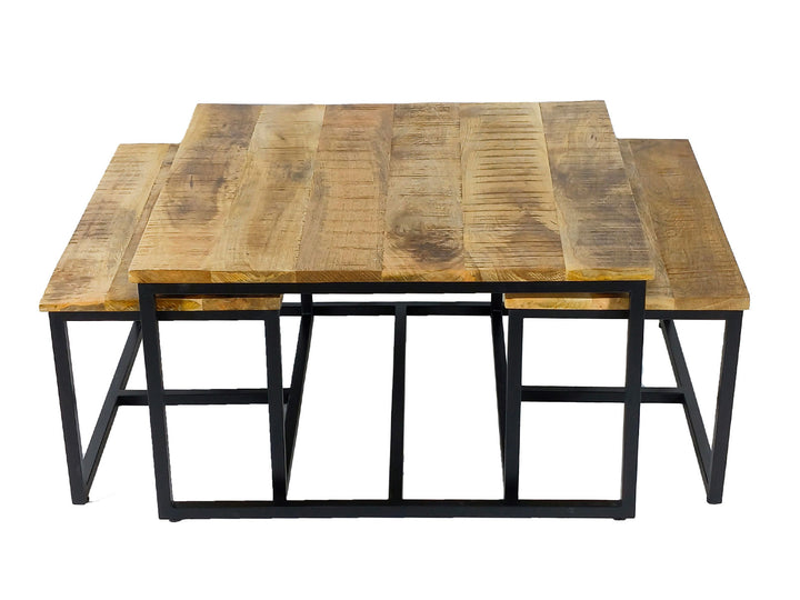 Couchtisch - Beistelltisch ONTARIO - Satztisch - 3er-Set