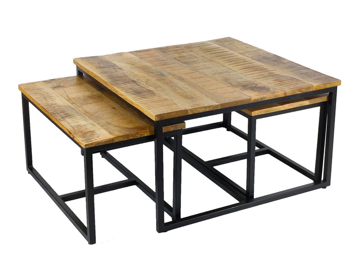 Couchtisch - Beistelltisch ONTARIO - Satztisch - 3er-Set