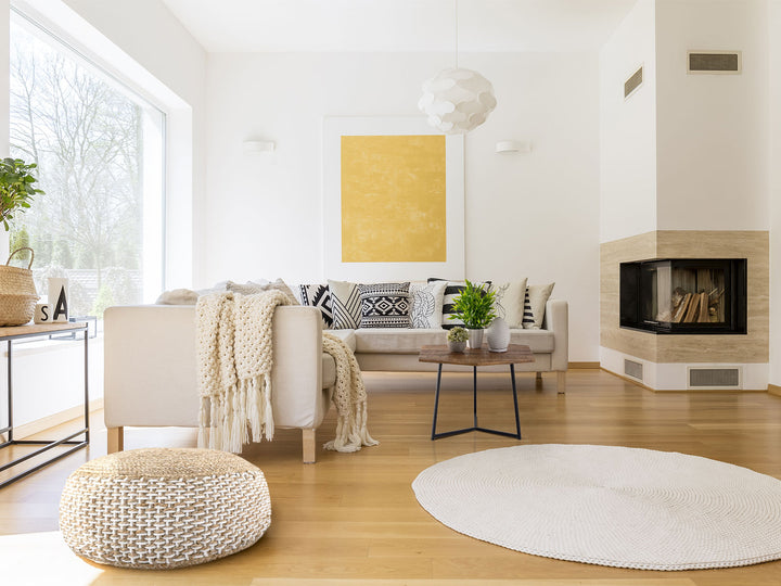 Couchtisch - Beistelltisch INKA - Wohnzimmertisch - Metall-Gestell schwarz