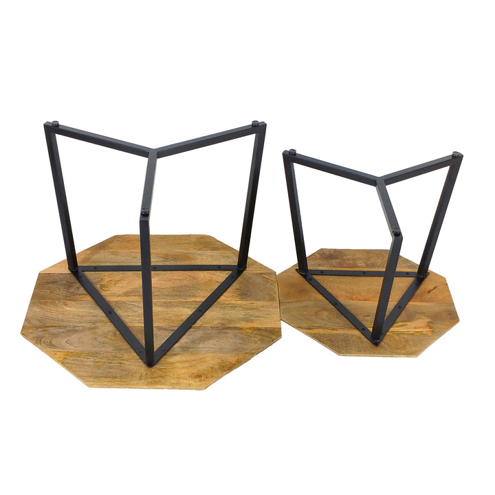 Couchtische - Beistelltische LAS VEGAS - Holz Satztisch 2er-Set