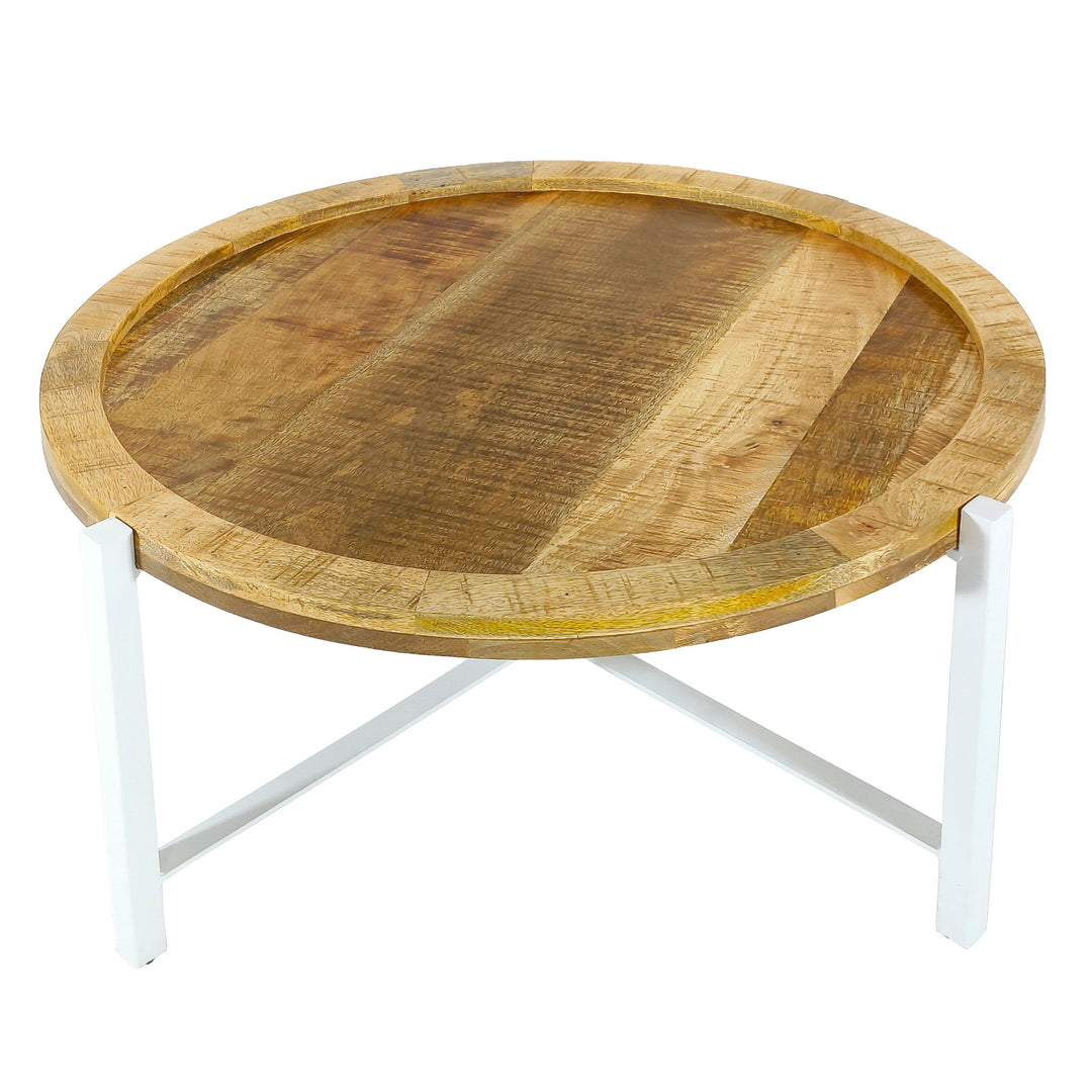 Couchtisch - Beistelltisch - Wohnzimmer Tisch SIOUX - Metall-Gestell - schwarz o. weiß