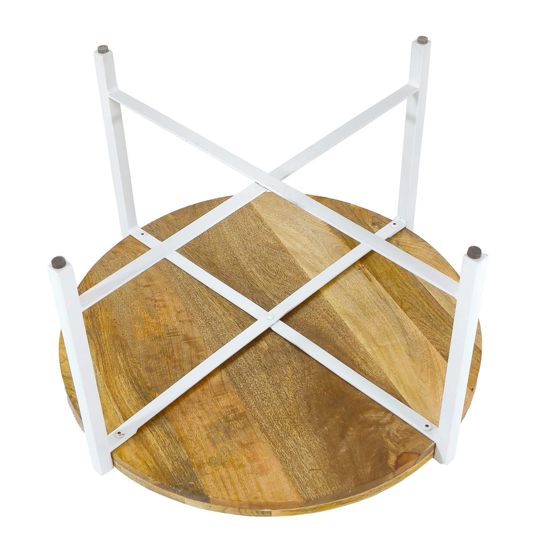 Couchtisch - Beistelltisch - Wohnzimmer Tisch SIOUX - Metall-Gestell - schwarz o. weiß