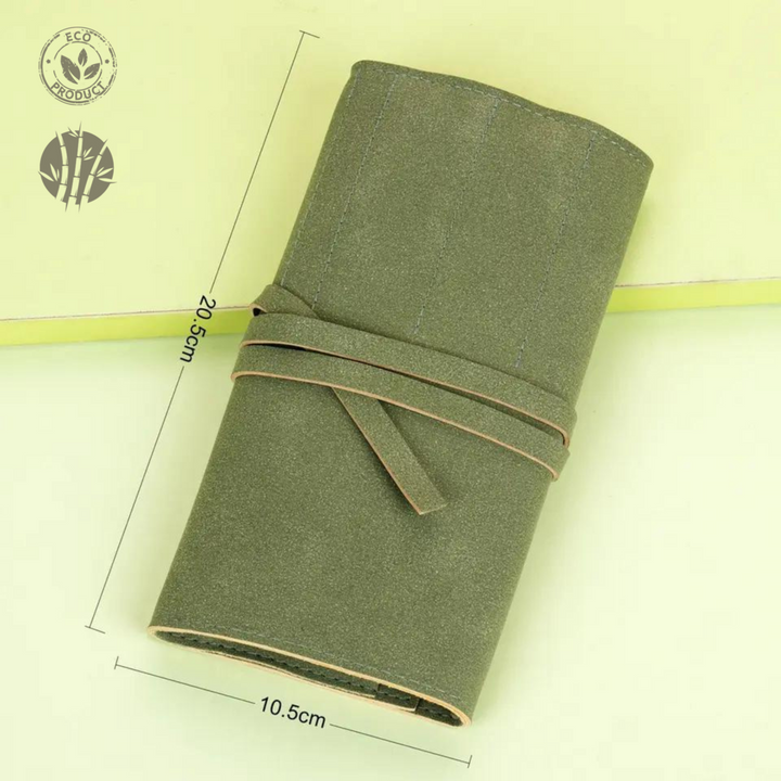 Make-up Pinsel - 10er-Set im Wildleder Etui