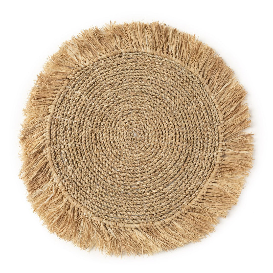 SEAGRASS RAFFIA Platzset mit Fransen - Tischset - Dekomatte