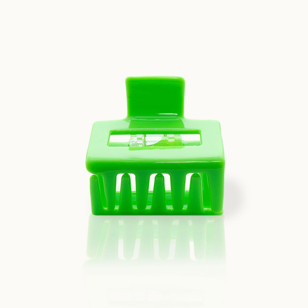 Haarklammer Square NEON GREEN