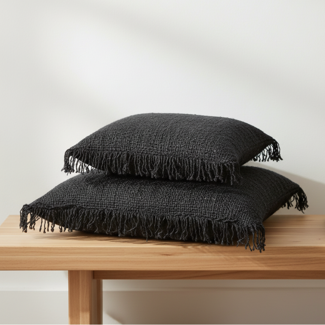 OH MY GEE Kissenbezug - Schwarz-Navy 60x60