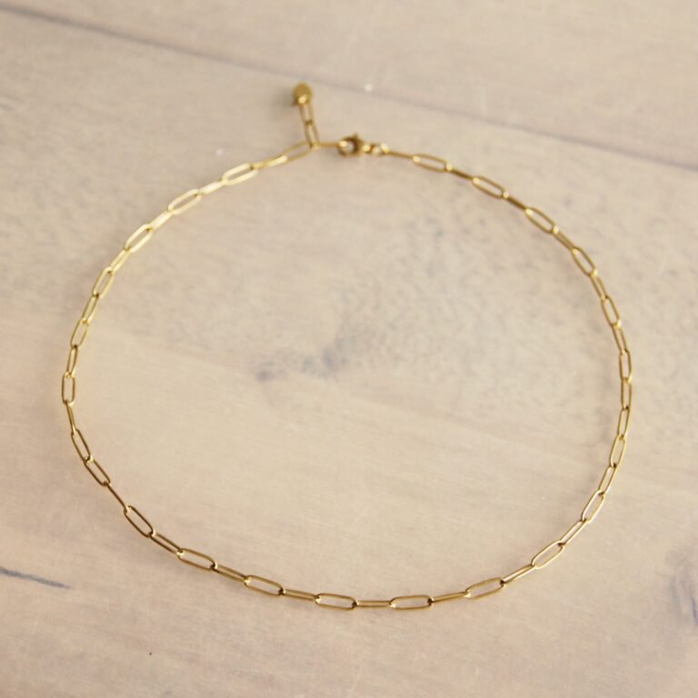 Halskette - D-Chain Glieder - Gold