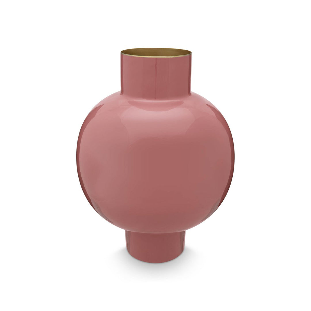 Vase Metal large OLD PINK 42cm