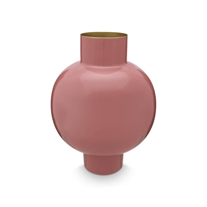 Vase Metal large OLD PINK 42cm