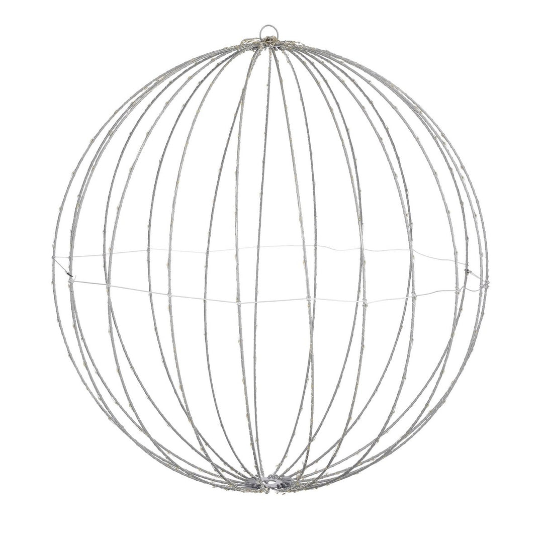 LED Weihnachtsdeko - Kugelrahmen - warmweiß - Ø60 cm