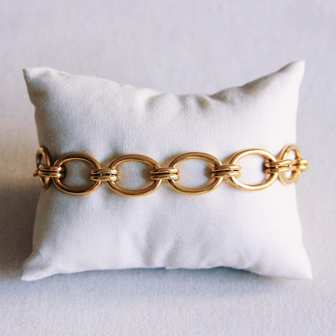 Armband - Kettenglieder OVAL Big - Gold