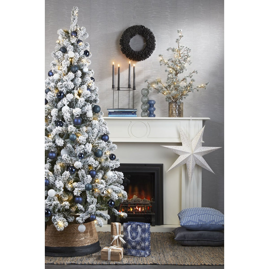 Weihnachtsbaum Korb - H26 x Ø50 cm - Seegras - Schwarz