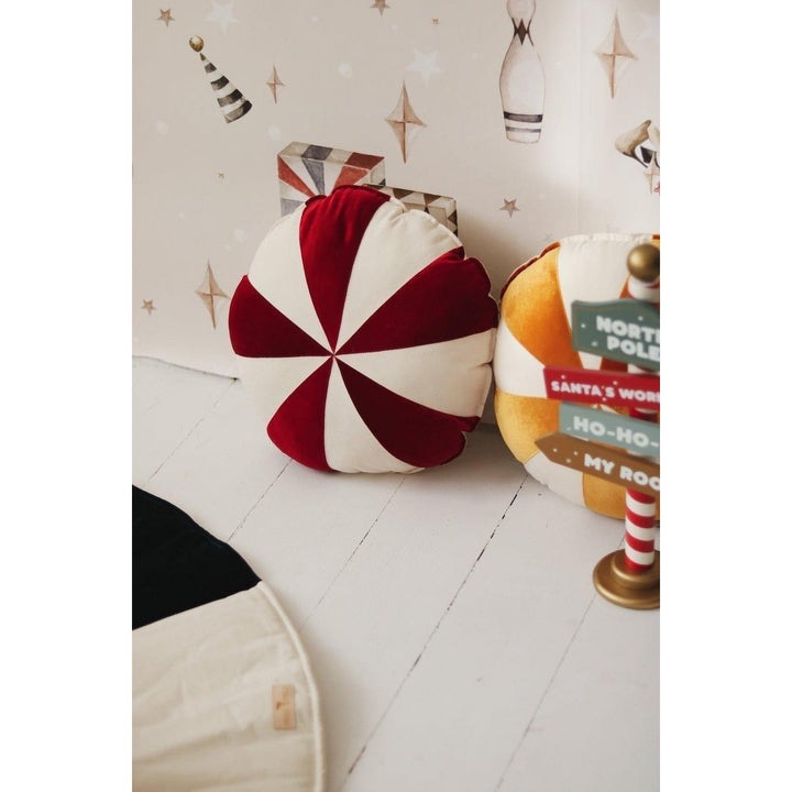 CANDY Patchwork-Kissen / Rot