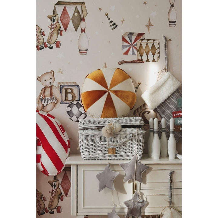 CANDY Patchwork-Kissen / Gold