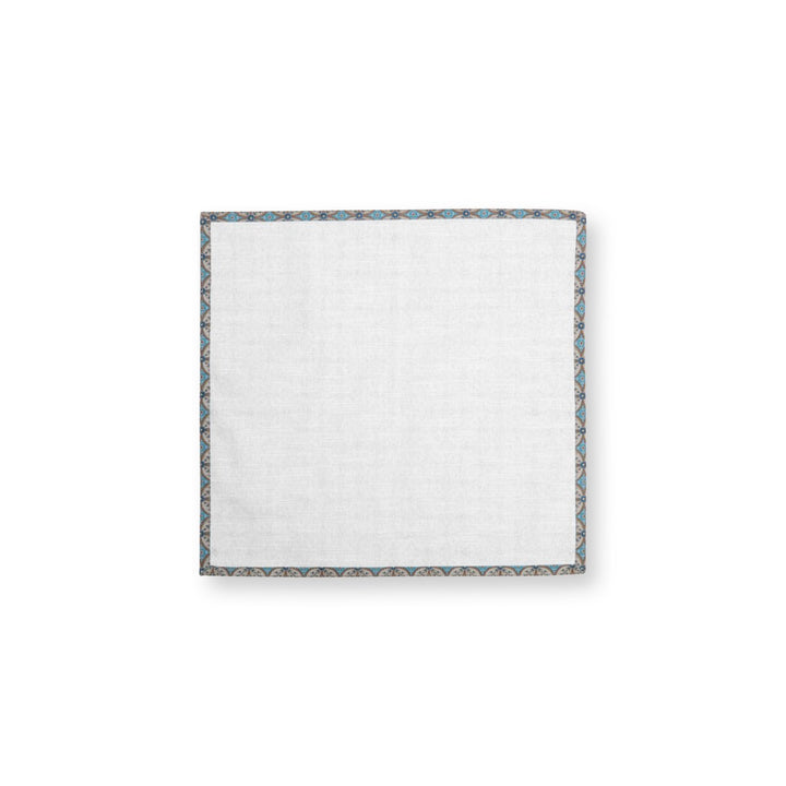 Servietten 4er-Set BLOOMING TALES Khaki-Blue 40x40cm