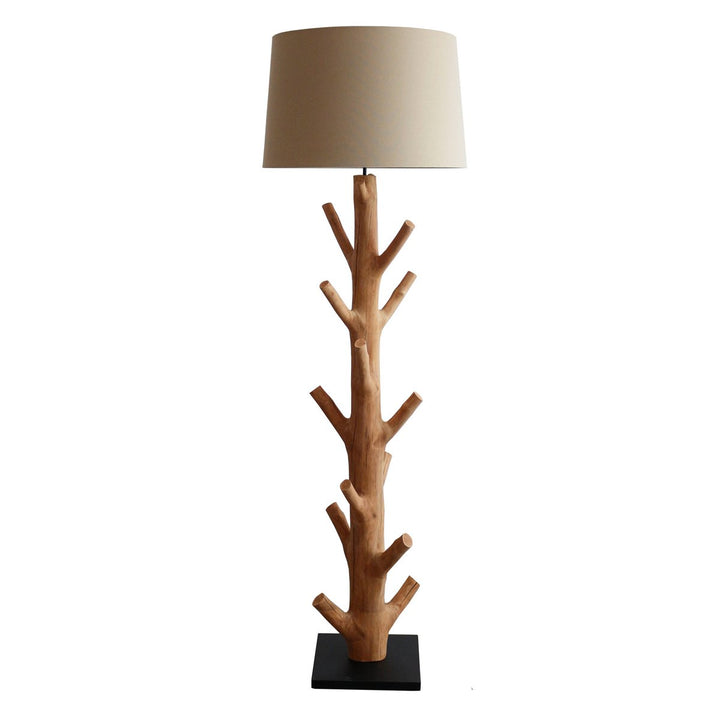 Stehleuchte BREEZE - Deko Lampe - Leinen/Treibholz Natur 175cm