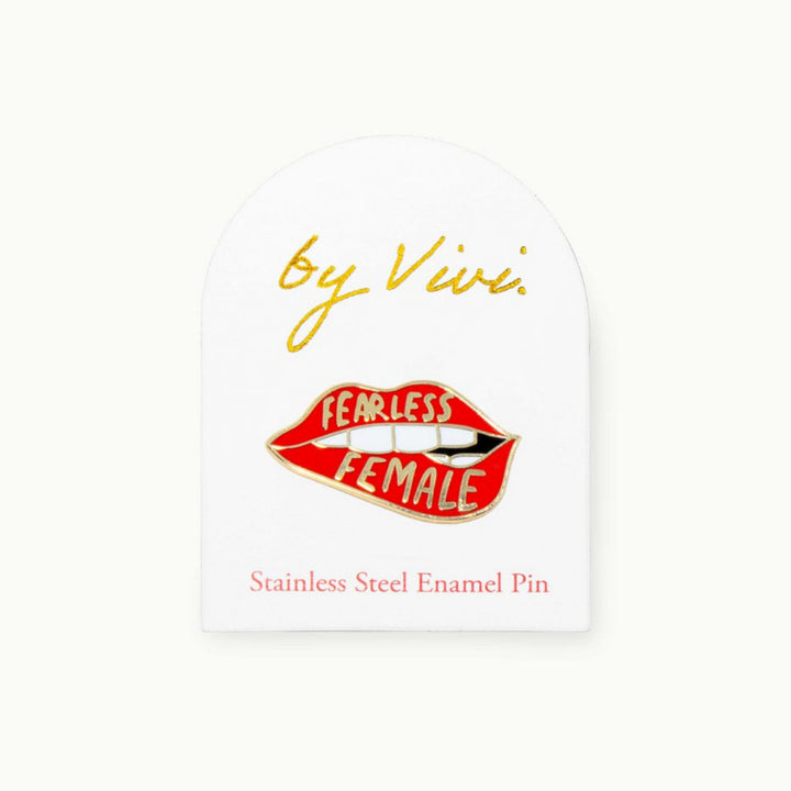 Pin FEARLESS FEMALE LIPS