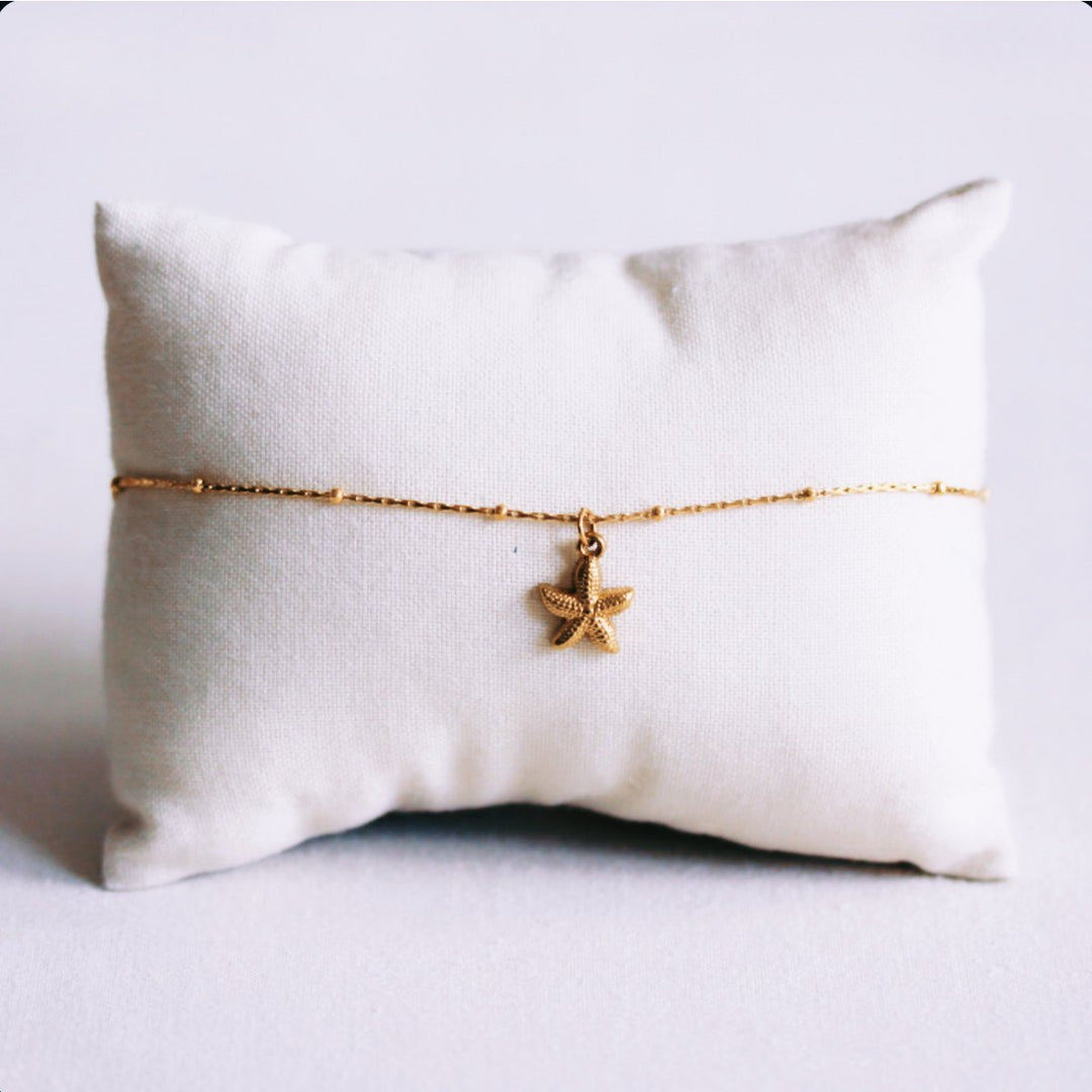 Fußkettchen - Charm STARFISH - Gold